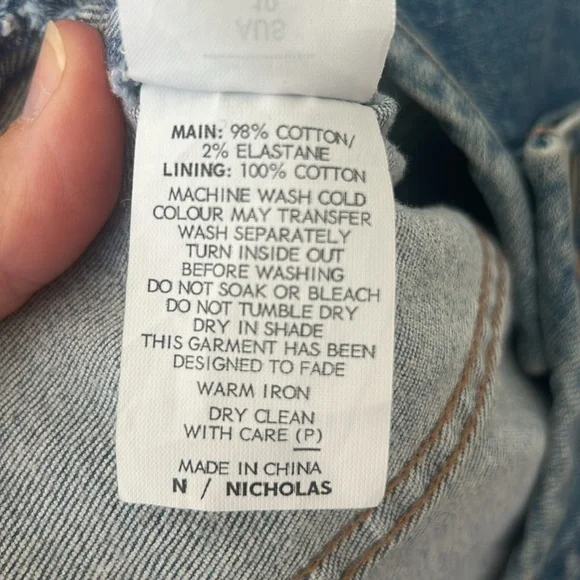 N/Nicholas Light Wash Denim dress - Picture 6 of 13